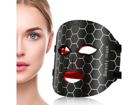 Máscara Facial Led Para Luminoterapia, Terapia De Luz Vermelha Anti Idade, 7 Cores, Para Todos Os Tipos De Pele Em Casa Welan