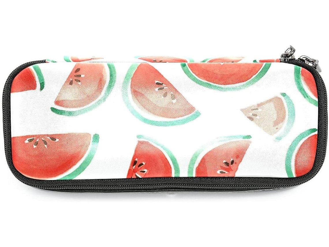 Este lápis de cor aquarelado grande com estampa de frutas e melanina é ideal para escola, mesa de trabalho e para adultos.