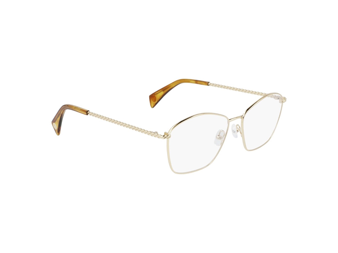 Armação de óculos de grau feminina Lanvin Lnv2103-703 (amarela - metal - Ø 54 mm)