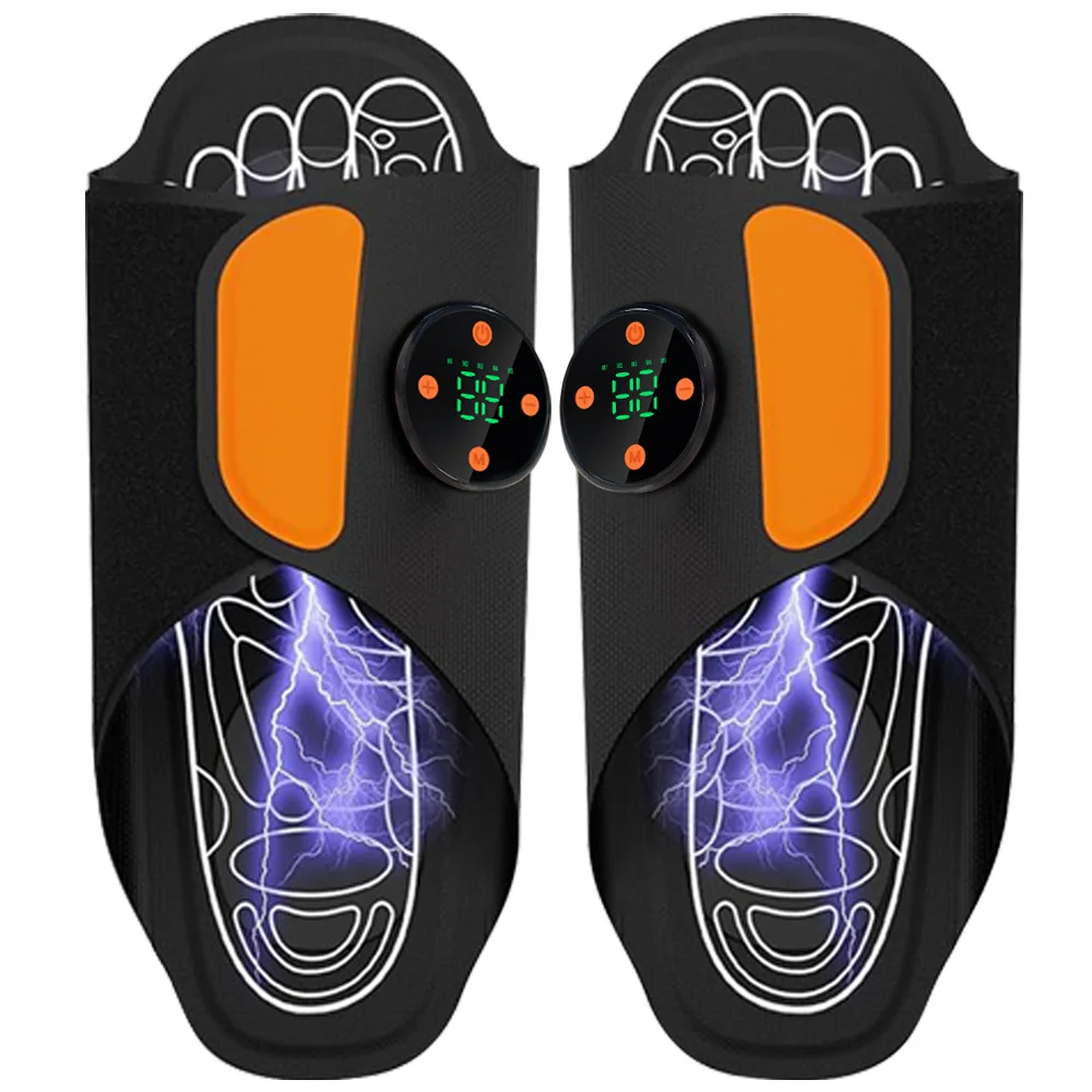 Sapatos De Massagem Elétrica Para Os Pés Ems Com Controle Remoto