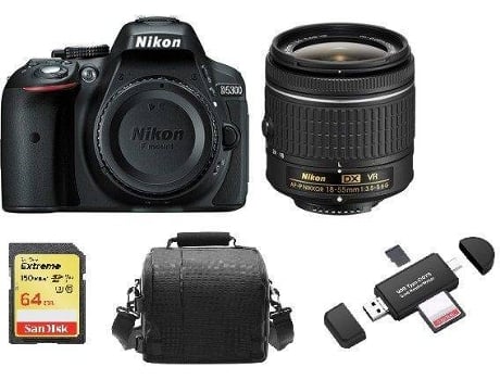 Kit Máquina Fotográfica Reflex NIKON D5300 AF-P 18-55MM F3.5-5.6G