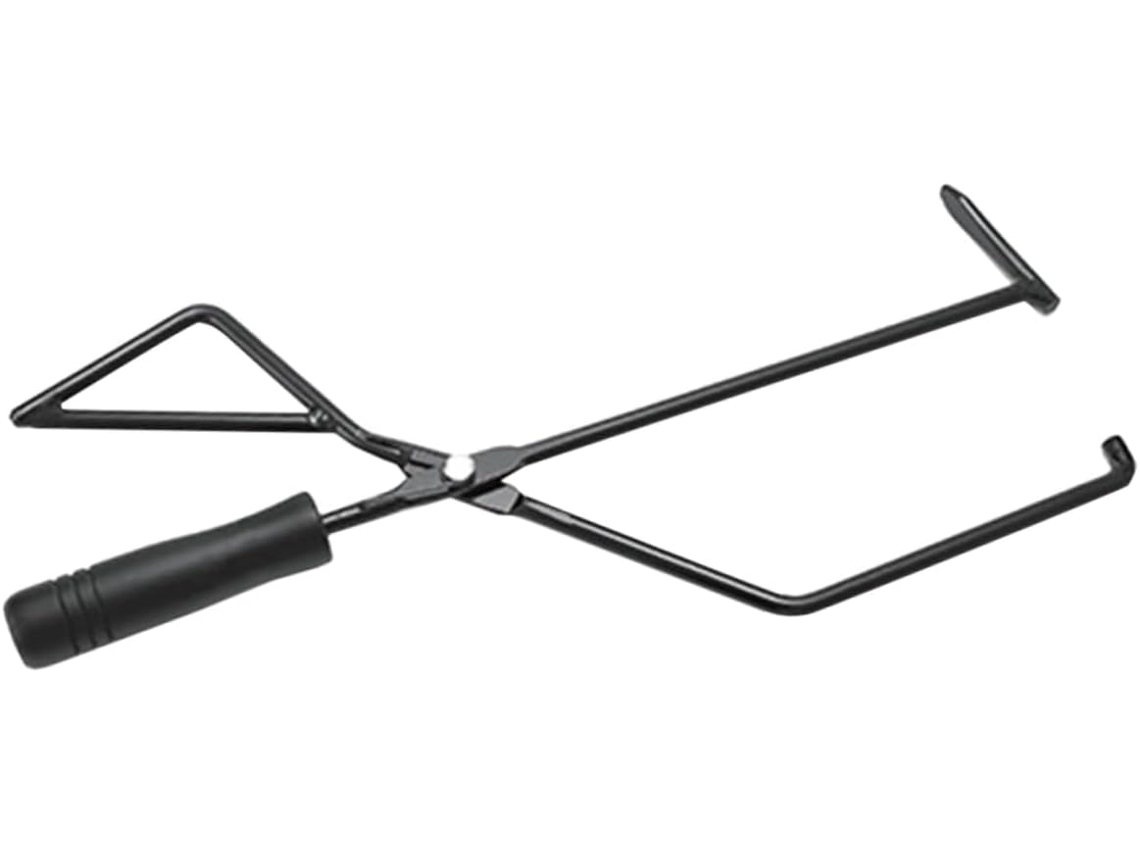 Pinça De Metal Imikeya Para Lenha, Utensílio De Cozinha Para Lareira Externa Com Cabo, Ideal Para Camping E Churrasco