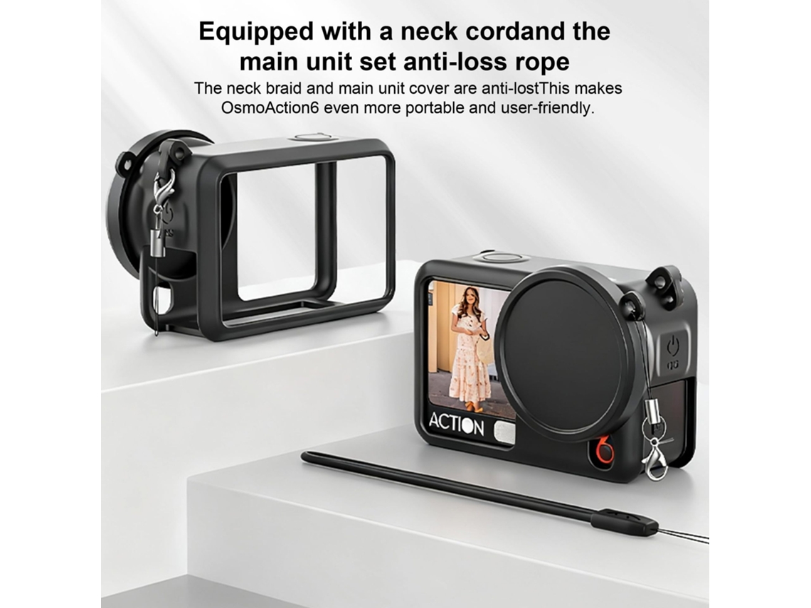 Elysve Capa Protetora Para Dji Action6 2 Pe, Silicone