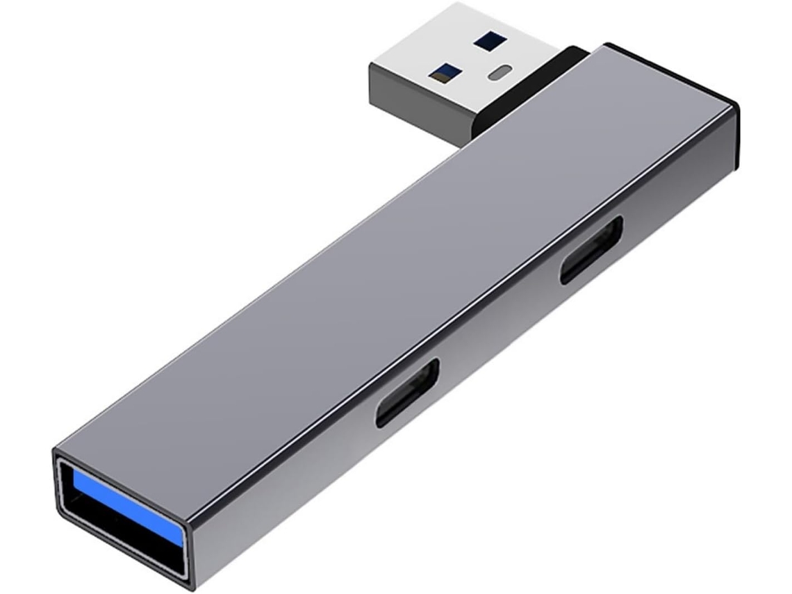 Hubs De Interface Usb 2 Tipo C E Usb, Cinza
