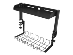 Lurelia Prateleira Resistente Em Aço Preto 36 Cm X 44 Cm Para Escritório E Casa