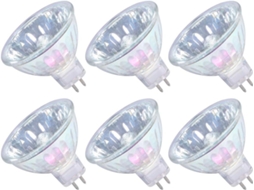 Lurelia Lâmpada Halógena Mr16 Gu5.3 20w 12v 3000k, Branca Quente, Regulável, Sem Cintilação, Para Casa