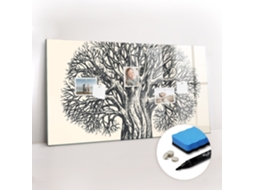 Quadro Magnético Colorido Árvore Grande Da Natureza Para A Sala De Estar Espelharte (120x60 Cm)