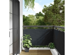 Vidaxl Tela Varanda Tecido Oxford 75x600 Cm Antracite