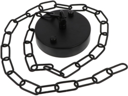 Corrente De Ferro Preta Para Lustre E Luminária, Acessório Teto Com