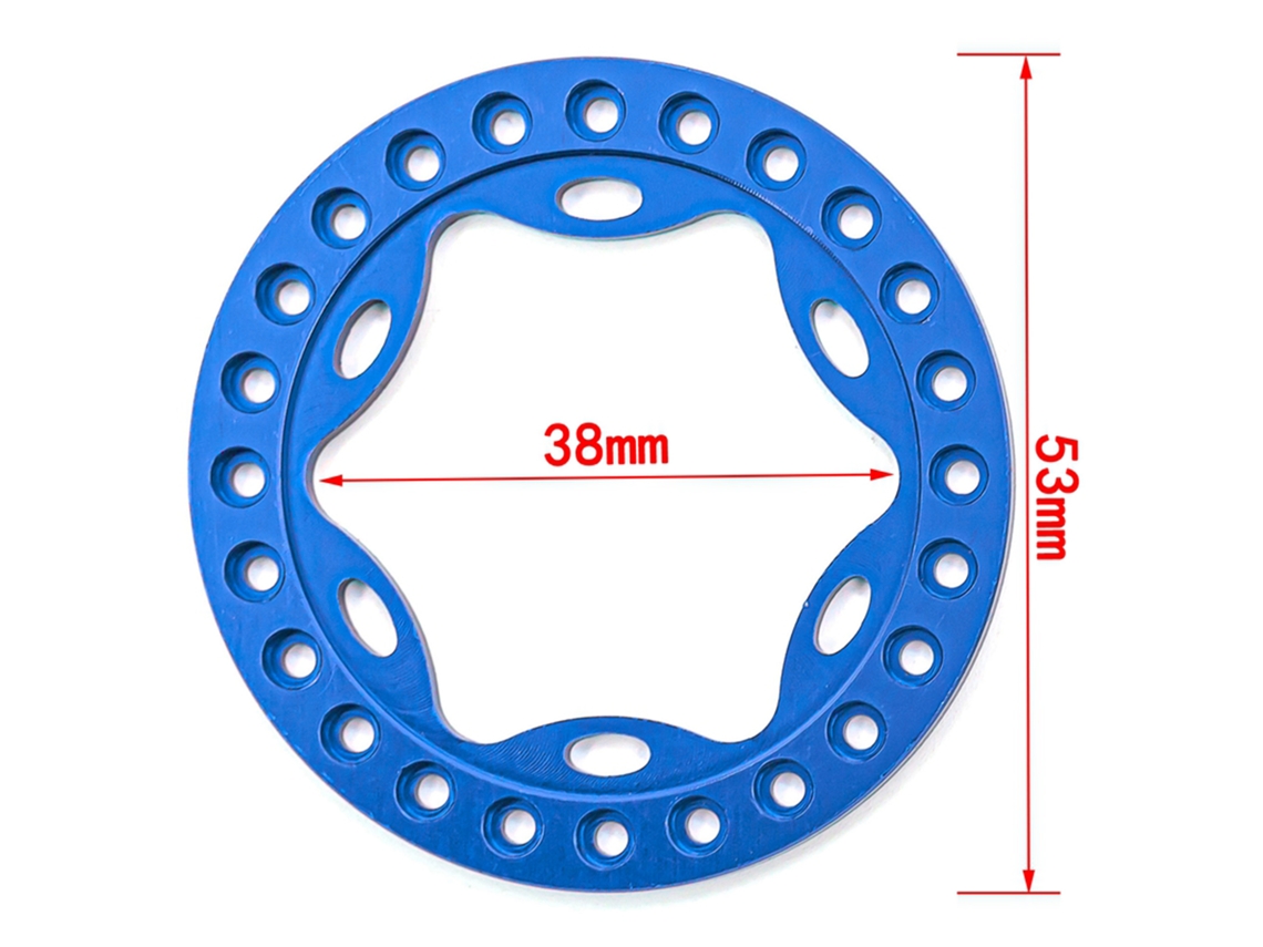 Anel De Substituição De Roda Rc Beadlock 4pcs Compatível Com Carros Rc 1/10 Trx4 Scx10 90046 90047 Rodas 1.9in