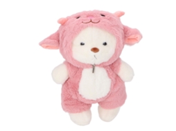 Mali urso de Pelúcia Macia 30cm Fofo com Roupa Removível Presente Aniversário Rosa