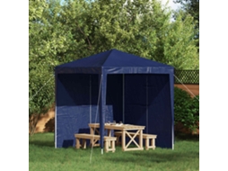 Vidaxl Lateral De Tenda Para Festa 2 Unid. 200 X 195 Cm Azul Pe E Aço