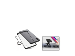 Kit Suporte Magnético Carro e Capa Naked Bumper Iphone xS Max