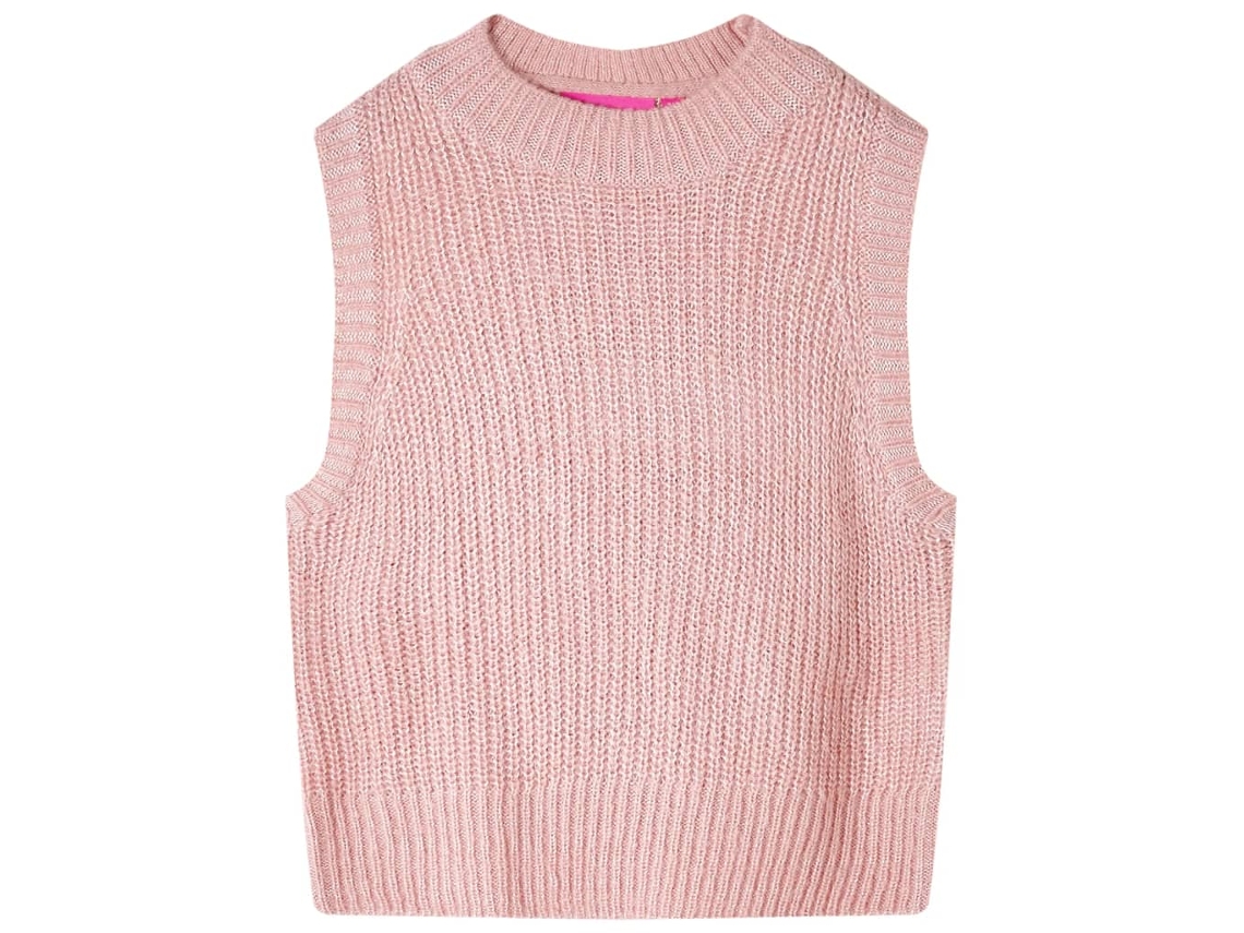 Colete De Malha Para Criança Rosa-claro 116