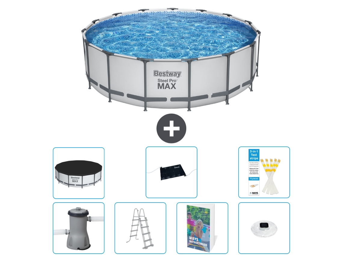 Bestway Piscina Bestway Steel Pro Max Redonda - 488x122 Cm - 8-peças S598