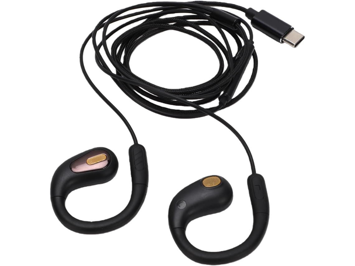 Licaevey Écouteurs Filaires À Oreille Ouverte, Contour D ' Oreille De Type C Com Pilote Dynamique De 14 Mm,