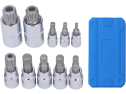 Conjunto De Soquetes De Bits Com Três Canais Quadrados De Alta Resistência Em Aço Cromo Válido Com E Gokoco