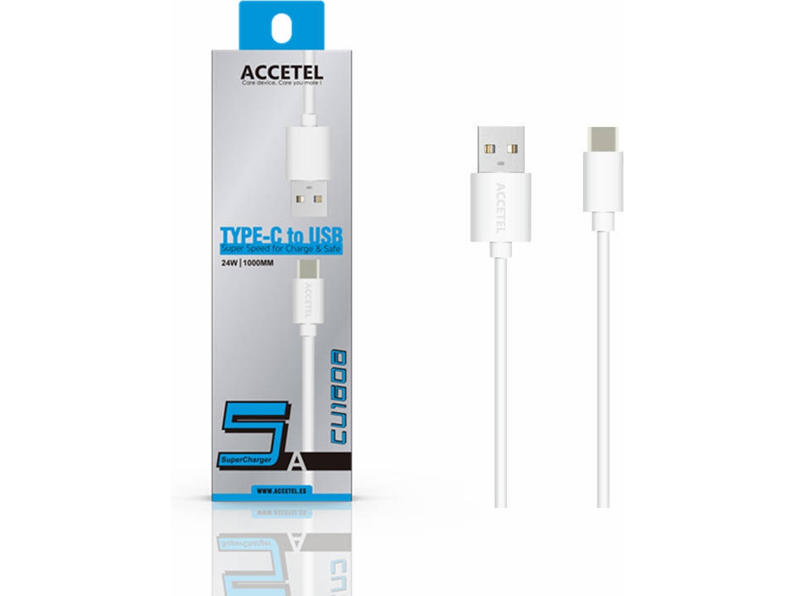 Cabo ACCETEL (Type-C - 1 m - Branco)