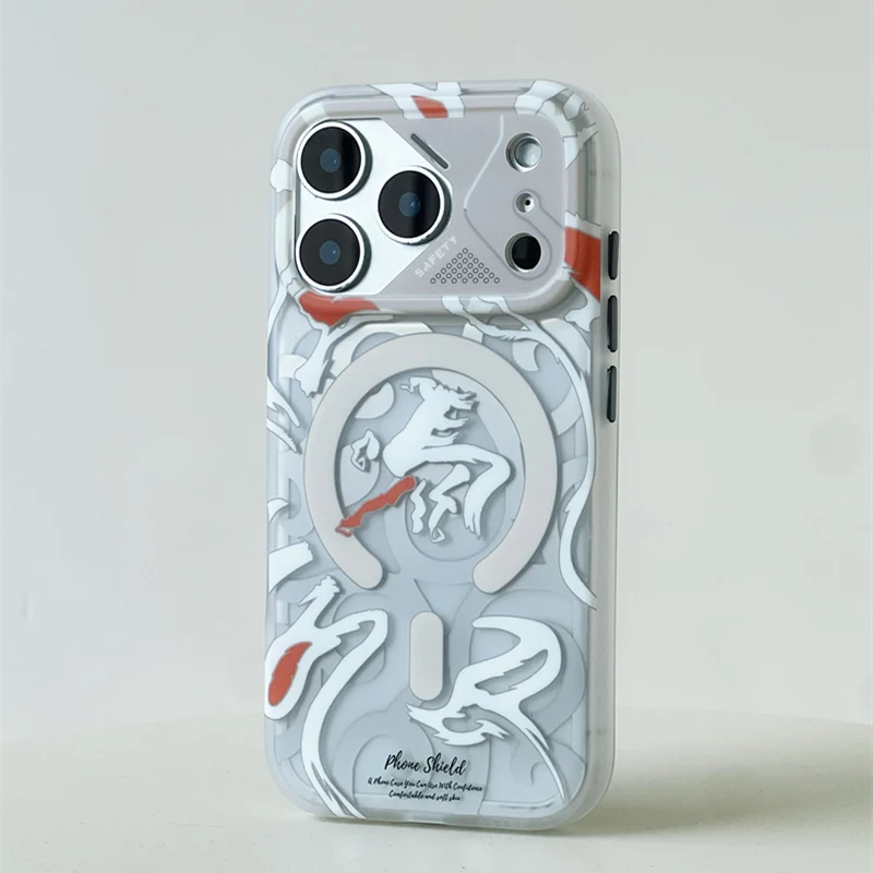 Capa Para Iphone 14 (branca), Acabamento Fosco, Compatível Com Carregamento Sem Fio, Material Pc.