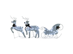 Reindeer And Sleigh Christmas Decoration, Reindeer And Sleigh Christmas Decorations Vidaxl (n/a)