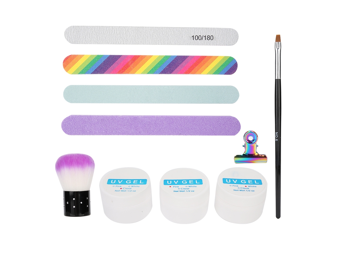 2026altiro-kit Profesional De Gel De Extensión De Uñas Com Ferramentas De Manicura Uv Gel Builder Lixa Pincel Clip