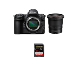 Z8 + Z 14 30mm F/4 S + 1 Sandisk 64gb Uhs ii 300mb/s Máquina Fotográfica Híbrida Full frame + Ebook “20 Dicas para Fotos Que Impressionam” NIKON