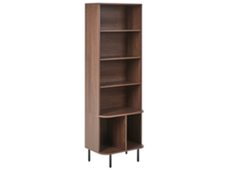 Estantería Con 5 Baldas Beliani Bradley De Mdf Marrón 60x40x180