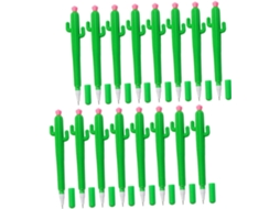 Conjunto De 25 Canetas Em Gel Formato Cacto, Instrumentos Escrita