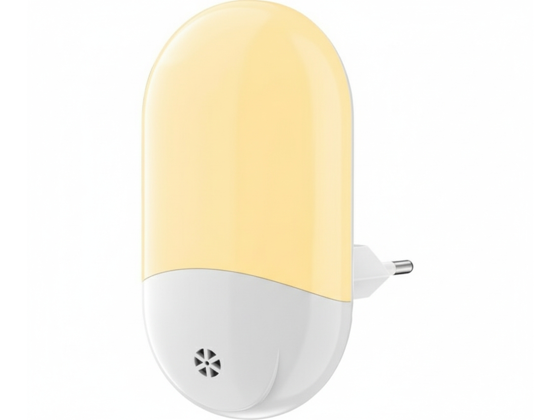 Luz Noturna com Controle Remoto, Mudança de Cor e Sensor Luz para Tomada, Ideal para Quartos BRILVIBERA