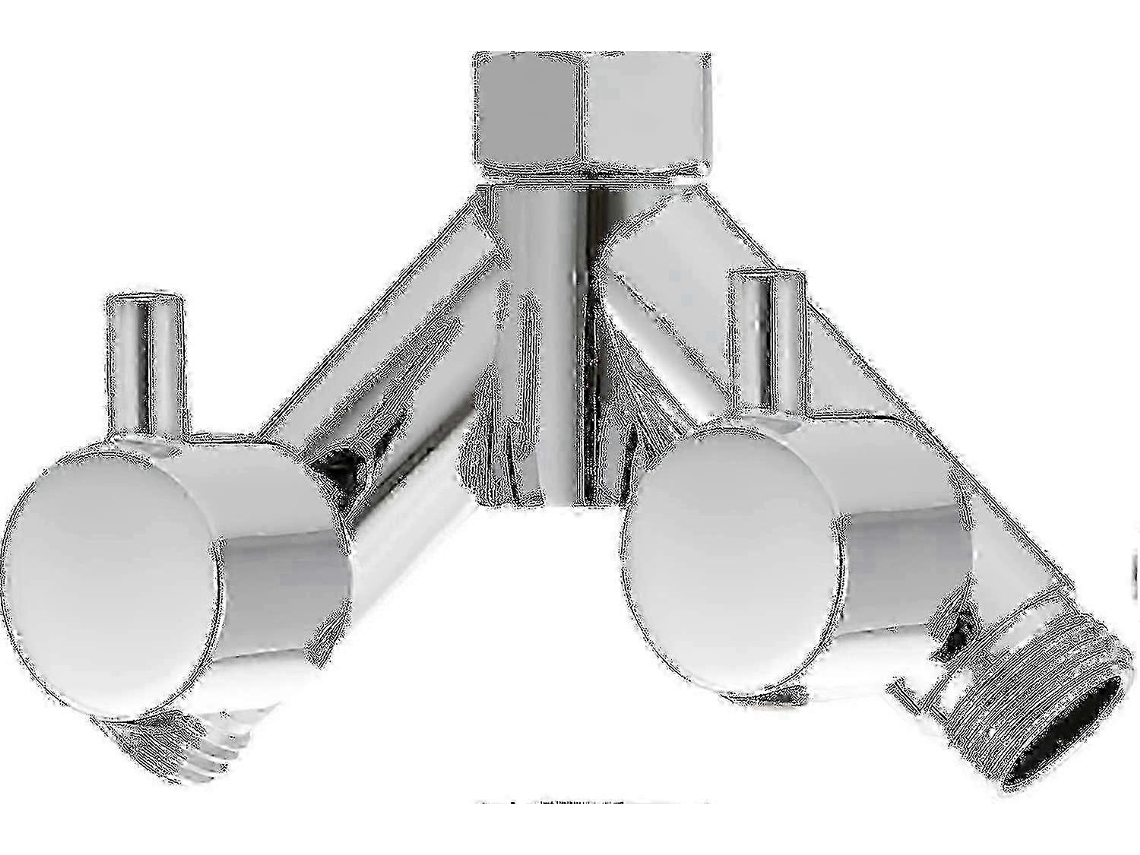 Válvula Desviadora De Latão Para Chuveiro, 2 Vias, Divisor Em Y, 1/2", Para Mangueira E Chuveiro, Cromada