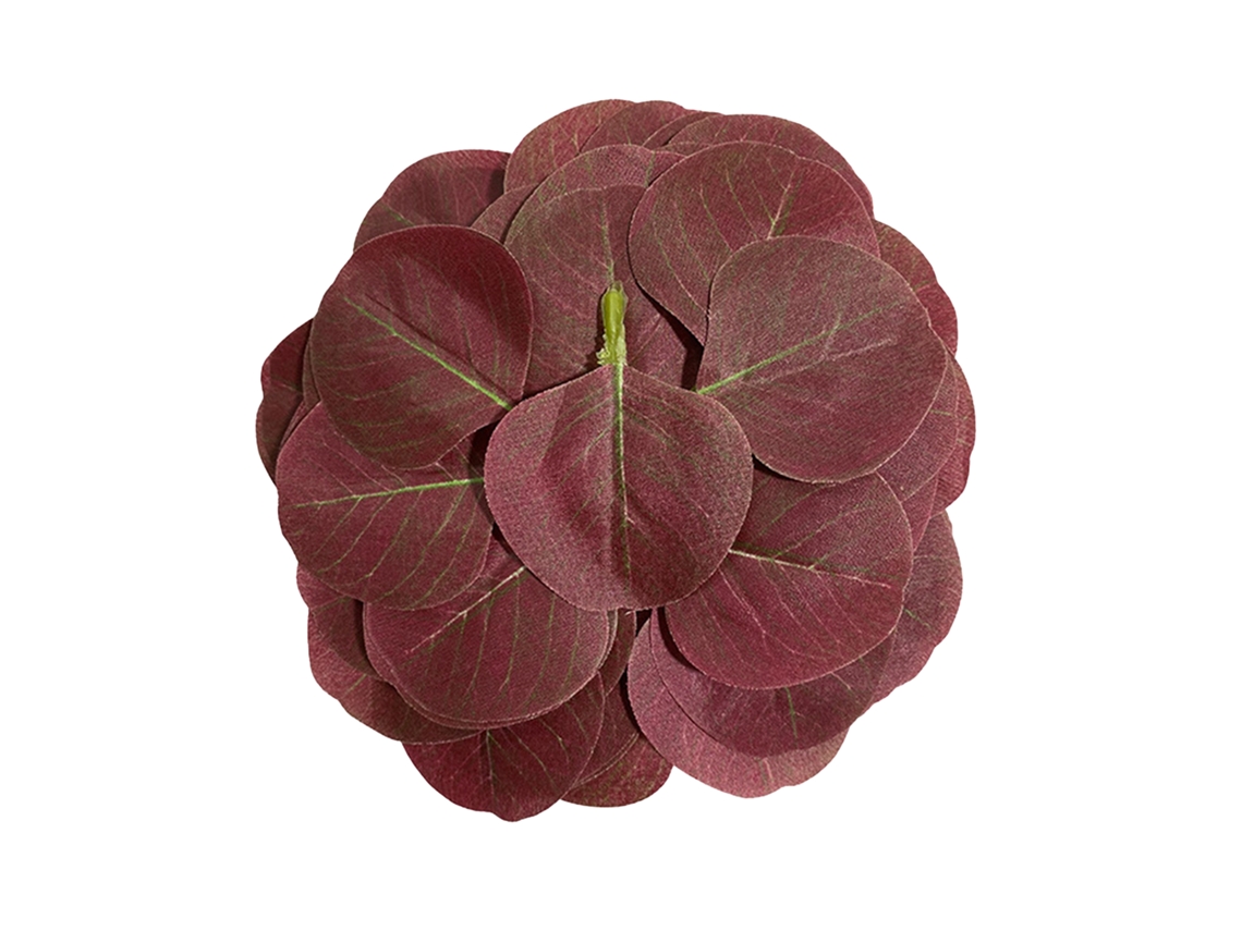 Laxiscreed Pack De 50 Folhas Artificiais De Eucalipto Vermelho Para Decoração De Casas E Eventos