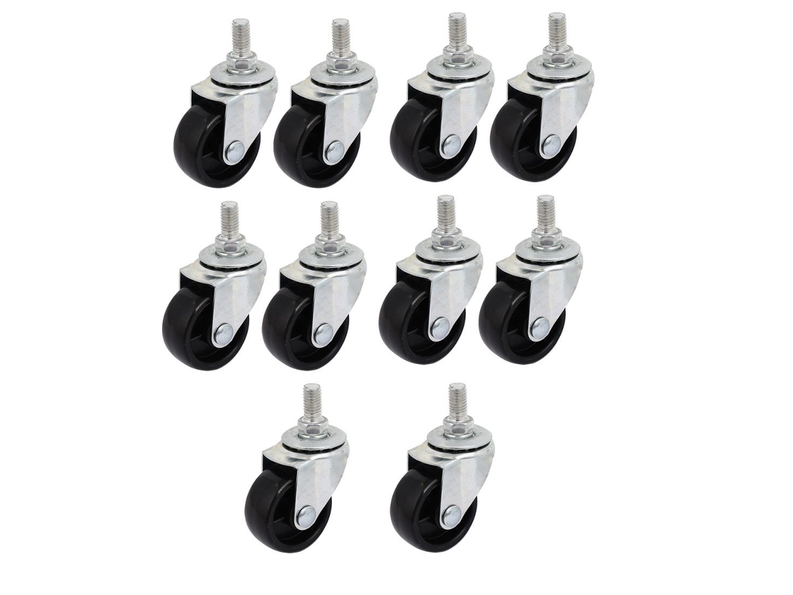 Roda Universal Giratória de 360 Graus com Pino Roscado M8x15mm, 1,5 Polegadas CHABERLU