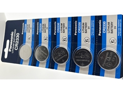 Pacote com 5 pilhas compatíveis com Panasonic formato DL2330
