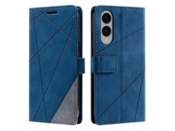 Capa De Celular De Couro Com Emenda Skin Feel