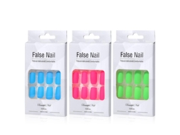 Uñas Falsas Fluorescentes Autoadhesivas De Cobertura Completa Para Arte De Uñas Diy Y Salones De Belleza Para Mujeres Y Niñas