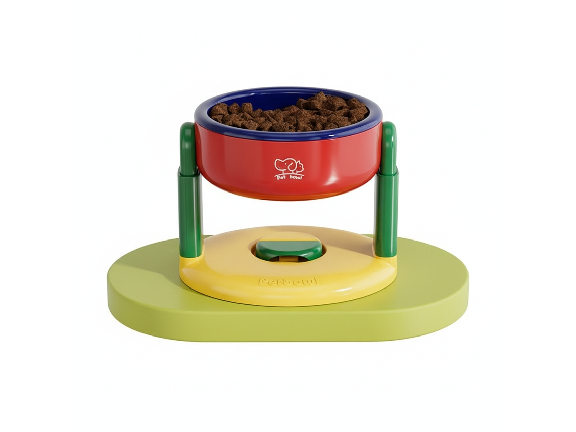 Tigela Elevada Ajustável para Animais de Estimação com Ventosa, Protetor de Pescoço, Anti derramamento para Comida e Água para Cães e Gatos AQUAFORGE