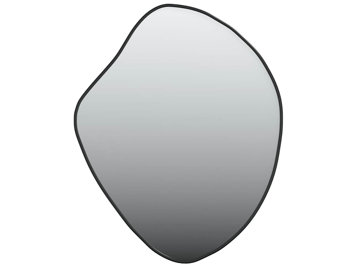 Wall Mirror, Wall Mirrors Vidaxl Preto Vidro (60 X 50 Cm)
