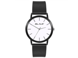 Reloj De Pulsera Analógico Para Hombre Zhoulianfa Con Dial Simple De Cuarzo (negro Y Blanco)