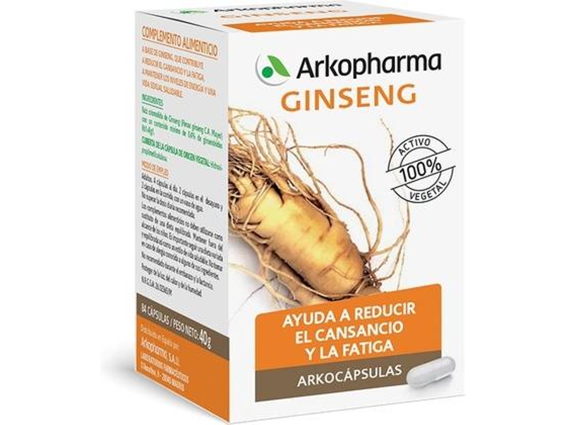 Suplemento Alimentar ARKOPHARMA Arkocápsulas Ginseng (84 cápsulas)