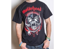 T-Shirt ROCK OFF Motörhead - Lightning Wreath Preto (Tamanho: M)