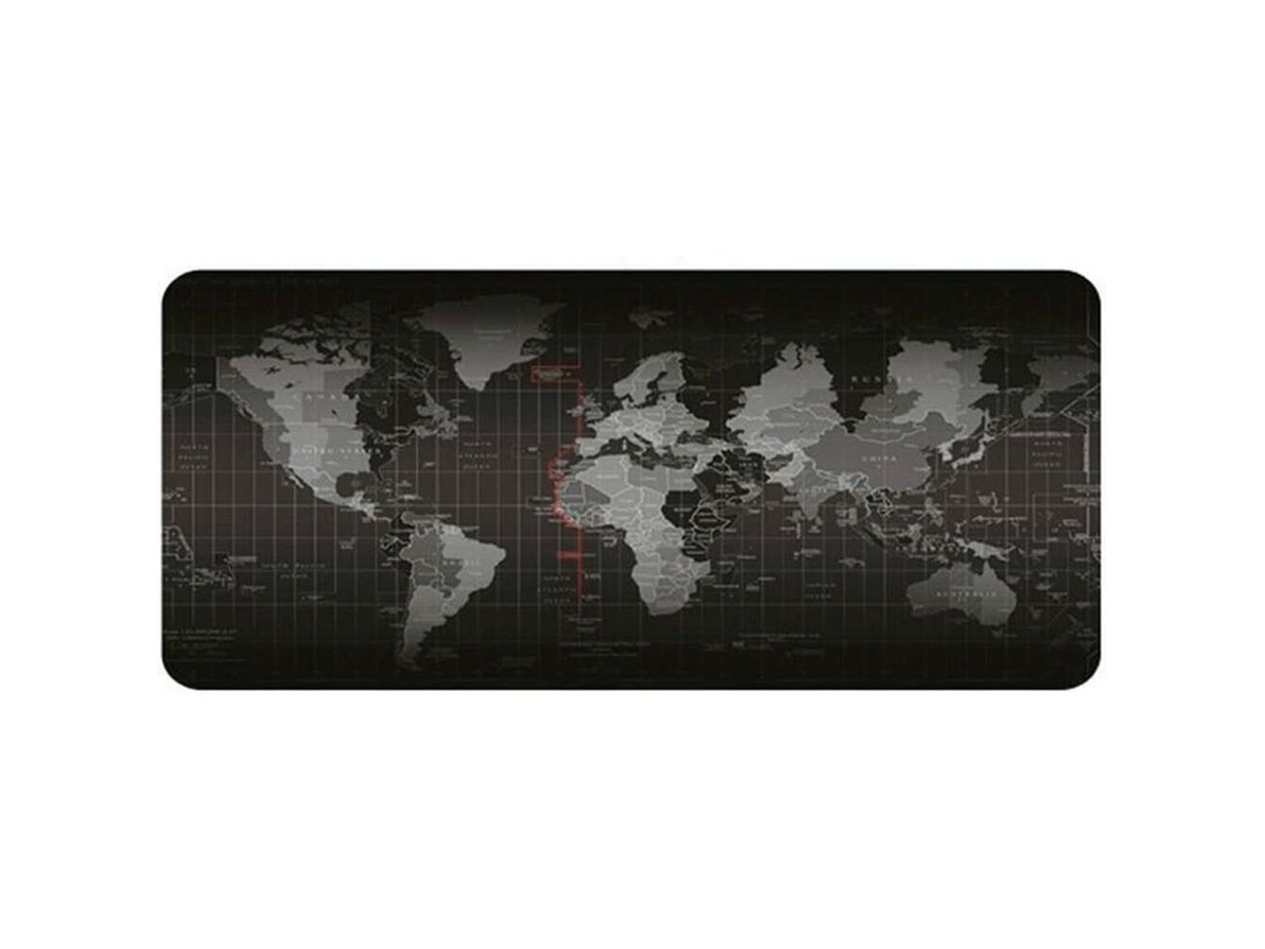 2026 tapete de Mesa Anti derrapante Grande 70x40cm para Teclado e Rato Mapa do Mundo Mármore