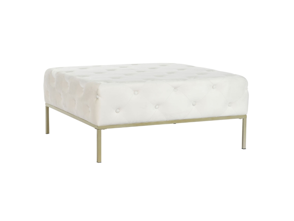 Banco Dkd Home Decor Branco Dourado Metal 100 X 100 X 45 Cm