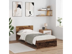 Vidaxl Estrutura Da Cama Com Cabeceira Madeira Antiga 100 X 200 Cm