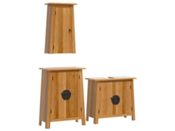 Bathroom Furniture Set, Bathroom Furniture Sets Vidaxl Marrom Madeira De Pinho (n/a)
