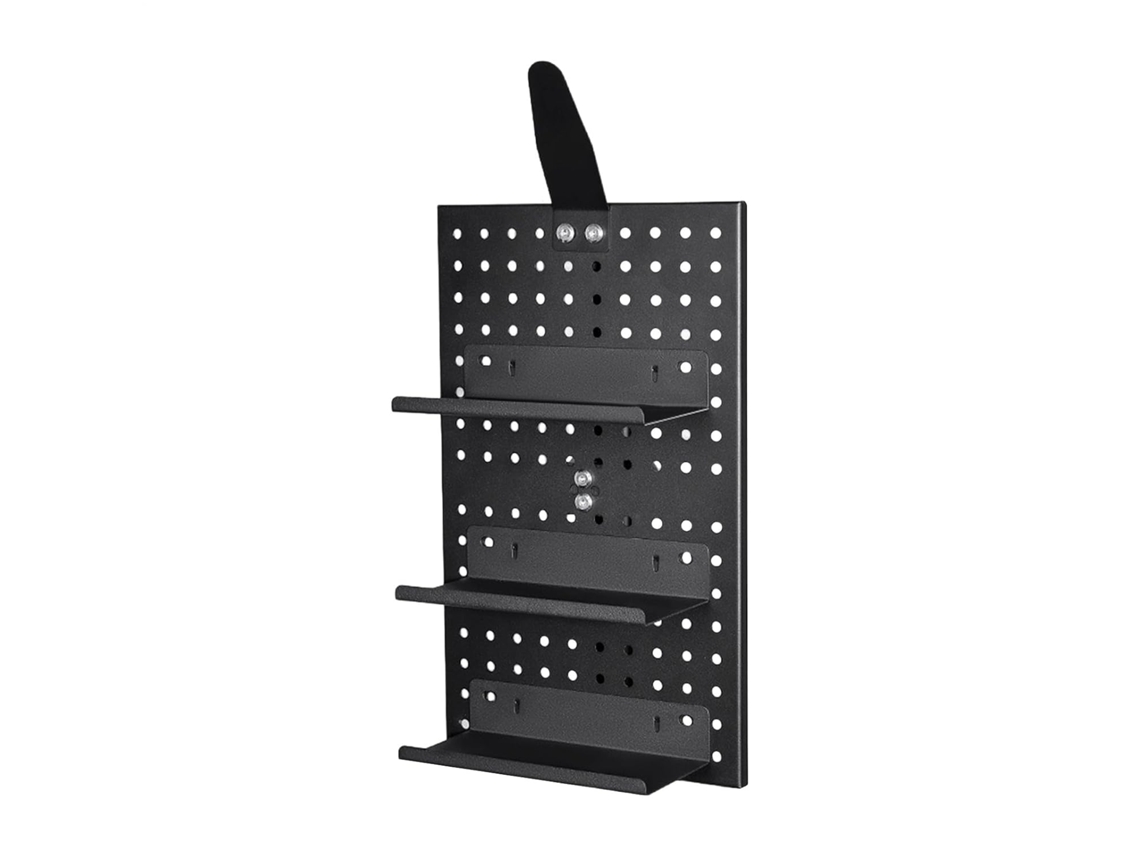 Organizador De Painel Perfurado De Alumínio Para Bicicletas - Montagem Na Parede