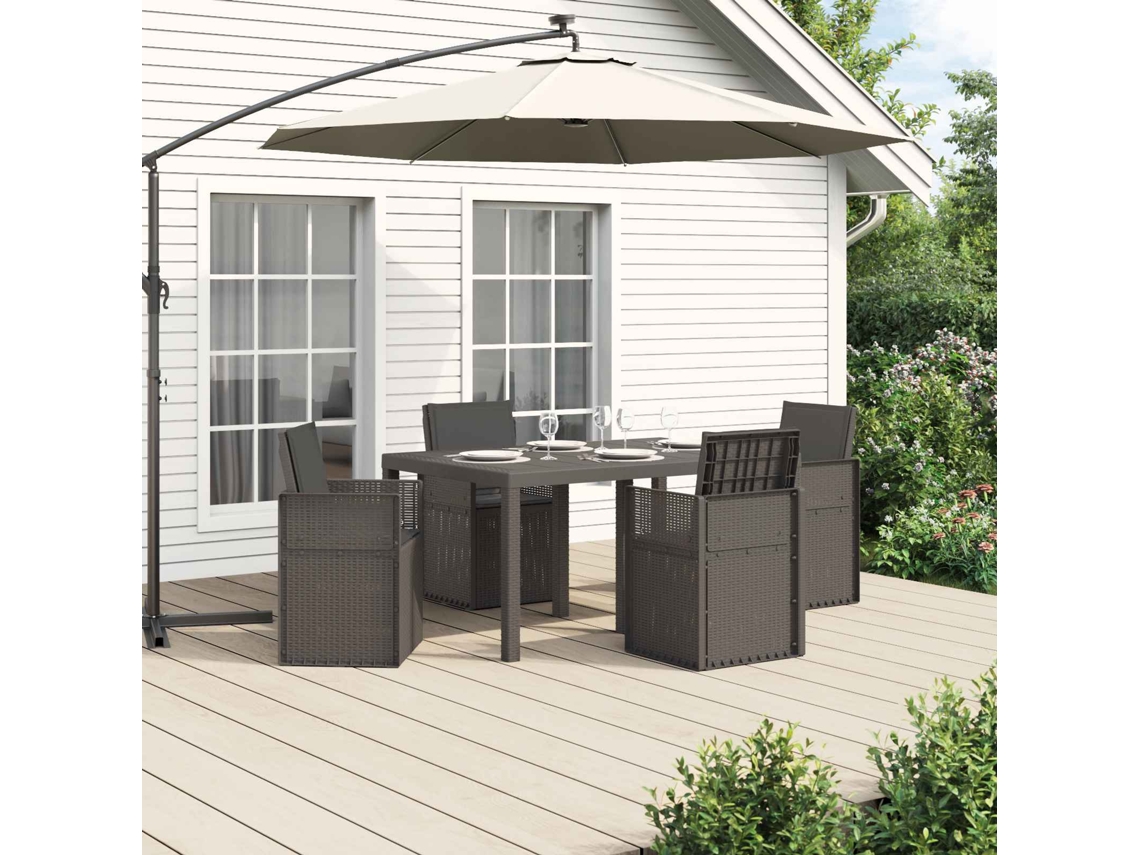 Vidaxl Conjunto De Jantar Para Jardim 5 Unid. Pp