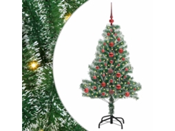 Árvore De Natal Artificial Com Neve Flocada Vidaxl Verde Polietileno (120 Cm)