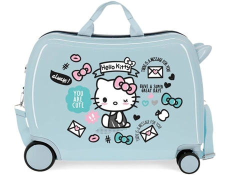 Mala Ride-On HELLO KITTY You are Cute (Cabine - 38 L - Azul)