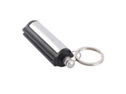 Isqueiro Permanente com Lighter e Chaveiro Prata