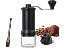 Molinillo De Café Manual Con Muelas Cónicas De Cerámica De Alta Precisión, 30 Niveles Ajustables, Color Negro